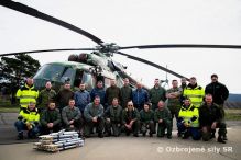 Bojové streľby 51. krídla Prešov neriadenými raketami S-5 z vrtuľníka Mi-17M 