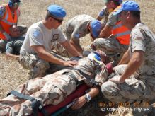 Simulované cvičenie Helicopter down v Sektore 4 UNFICYP